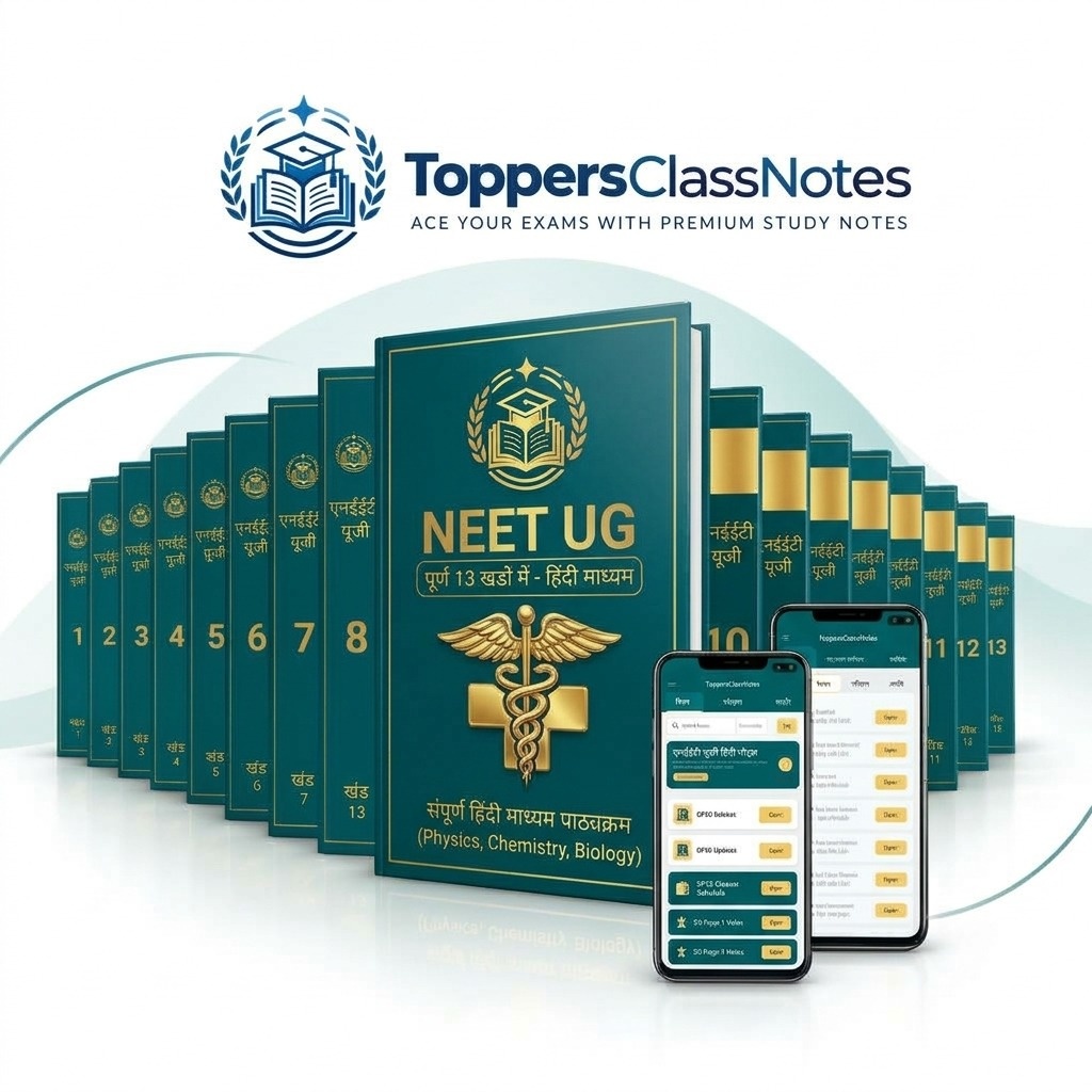 ToppersClassNotes — NEET UG संपूर्ण हस्तलिखित नोट्स (हिंदी माध्यम)
